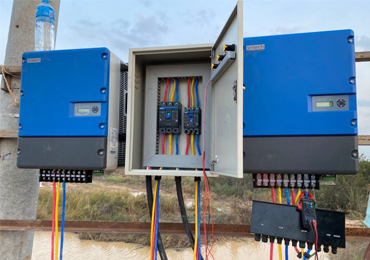 カンボジアの37kWソーラーポンプシステム