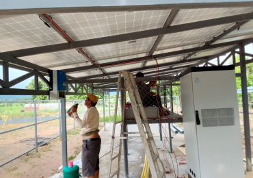 ラオスにおける4kW/31.2kwhエネルギー貯蔵ポンプシステム