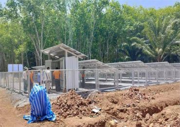 タイにおける11kWソーラーポンプシステム3セット