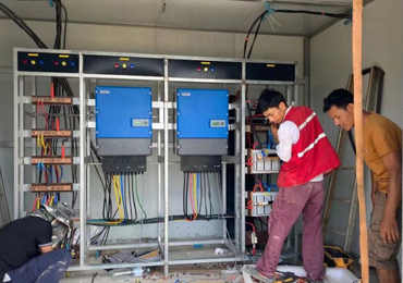 カンボジアの55kWソーラーポンプシステム